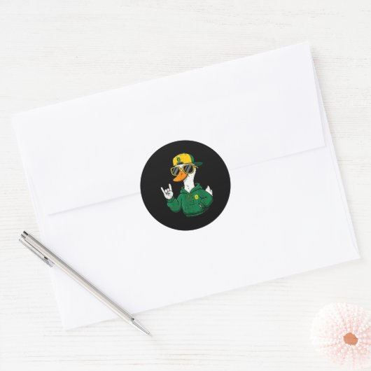 Duck Sungles Boys Girls Youth Teen Kids Men Women  Ronde Sticker (Envelop)