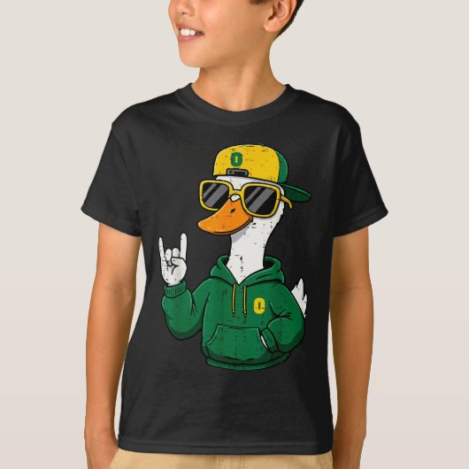 Duck Sungles Boys Girls Youth Teen Kids Men Women  T-shirt (Voorkant)