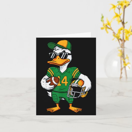 Duck Sungles Men Women Kids Girls Boys Youth Teen Kaart (Gele Bloem)