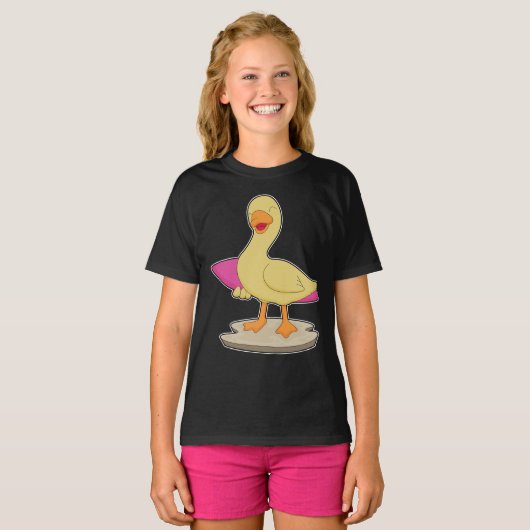 Duck Surfer Surfboard T-shirt (Voorkant volledig)