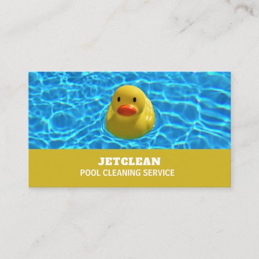 Duck, Swimming Pool Cleaner Visitekaartje (Voorkant)