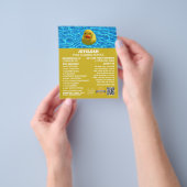 Duck, Swimming Pool Cleaning Flyer (Hand)
