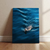 Duck Swimming Poster