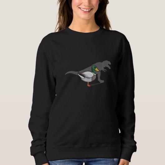 Duck T-Rex Shirt Funny Duck Hunting Shirts Duck Lo (Voorkant)