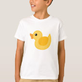 Duck T-shirt in geel en wit - Rubber Ducky (Voorkant)