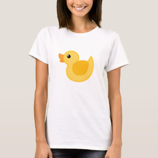 Duck T-shirt in geel en wit - Rubber Ducky