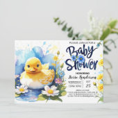 Duck Tales Baby shower Wonderland uitnodiging (Staand voorkant)