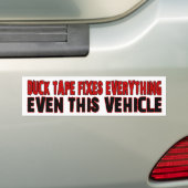 Duck Tape Bumpersticker (Op auto)