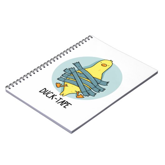 Duck Tape Funny Duct Tape Pun Notitieboek (Linkerzijde)