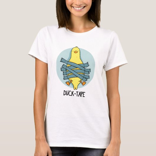 Duck Tape Funny Duct Tape Pun T-shirt (Voorkant)