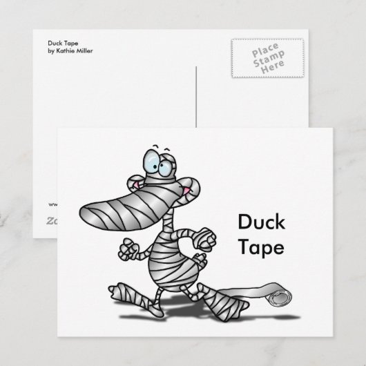 Duck Tape Post Kaart (Voorkant / Achterkant)