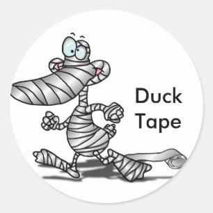 Duck Tape Ronde Sticker