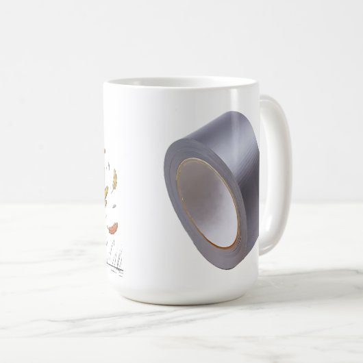 duck tape sarcasm koffiemok (Voorkant rechts)