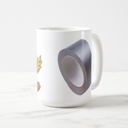 duck tape sarcasm koffiemok (Voorkant rechts)