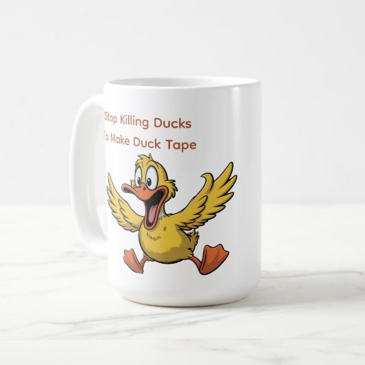 duck tape sarcasm koffiemok (Voorkant links)