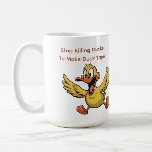 duck tape sarcasm koffiemok (Links)