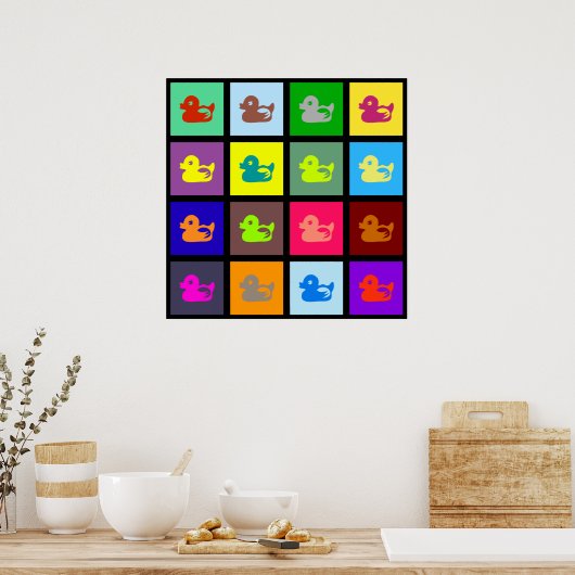 Duck Tegel Wallpaper Poster (Keuken)