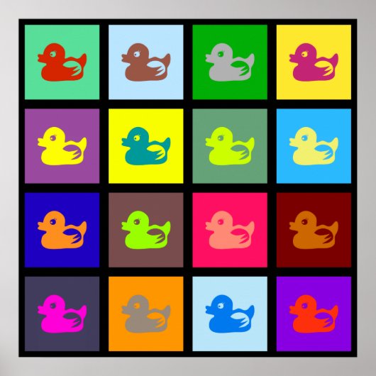 Duck Tegel Wallpaper Poster (Voorkant)