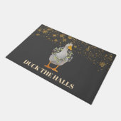 Duck the Halls Feestelijke Kerst Deurmat (Schuin)