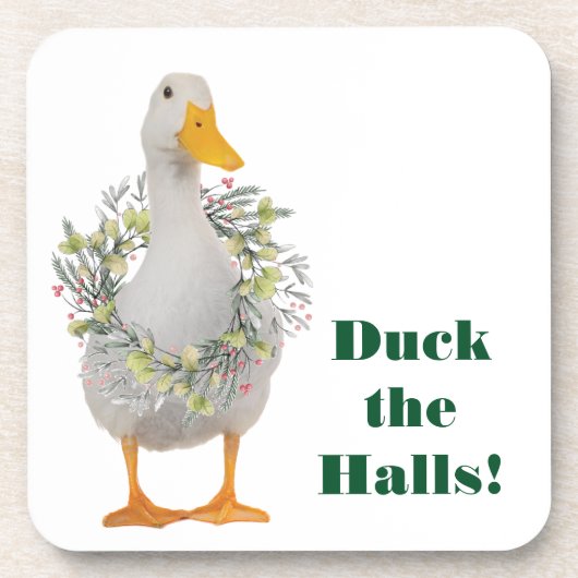 Duck the Halls Holiday Duck Bier Onderzetter (Voorkant)