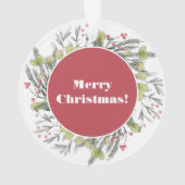 Duck the Halls Kerstmis Ornament (achterkant)