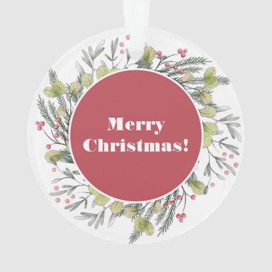 Duck the Halls Kerstmis Ornament (achterkant)