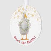 Duck the Halls Kerstmis Ornament (voorkant)