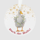 Duck the Halls Kerstmis Ornament (voorkant)