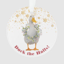Duck the Halls Kerstmis Ornament