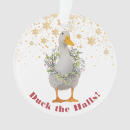 Duck the Halls Kerstmis Ornament