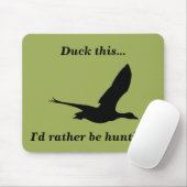 Duck This Funny Duck Hunting Muismat (Met muis)