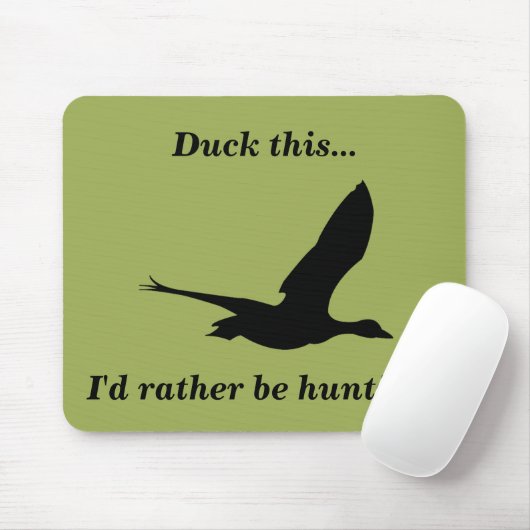 Duck This Funny Duck Hunting Muismat (Met muis)