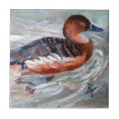 Duck Tile zwemmen Tegeltje (Voorkant)