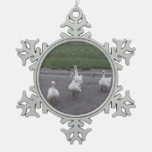 Duck Tin Sneeuwvlok Ornament (Voorkant)