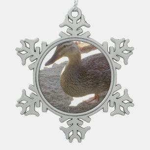Duck Tin Sneeuwvlok Ornament