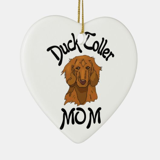 Duck Toller mama Keramisch Ornament (Rechts)