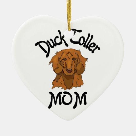 Duck Toller mama Keramisch Ornament (Voorkant)