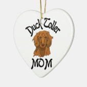 Duck Toller mama Keramisch Ornament (Links)