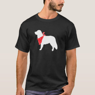 Duck Tolling Retriever Dog die Red Bandana draagt T-shirt
