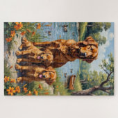 Duck Tolling Retriever Riverside Lily Kunst Legpuzzel (Horizontaal)