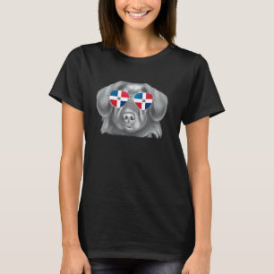 Duck Tolling Retrievers Hond Dominicaanse Vlag Zon T-shirt