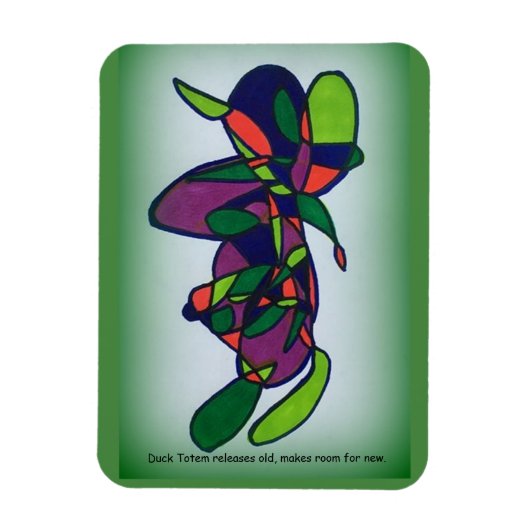 Duck Totem Magnet Magneet (Verticaal)