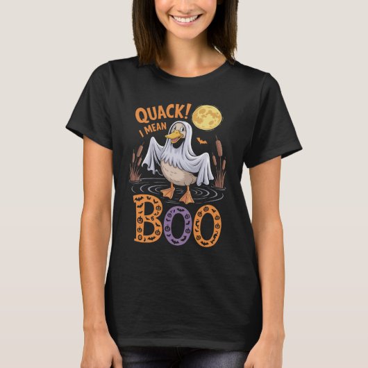 Duck Trick or treat Spooky Halloween T-shirt (Voorkant)