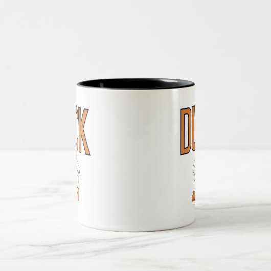 Duck Tshirts en Gifts Tweekleurige Koffiemok (Center)