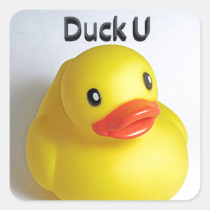 Duck U Vierkante Sticker