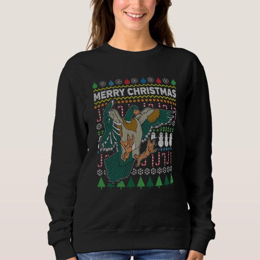 Duck Ugly KerstSweater Wildlife Series Trui (Voorkant)
