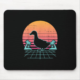 Duck Vaporwave Aestic 80s Boerderij Animal Farmer Muismat