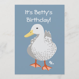 Duck verjaardag uitnodiging