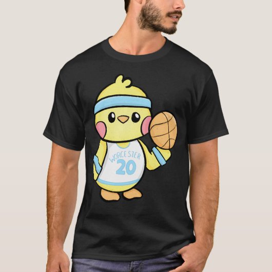Duck verkleed als basketbalspeler t-shirt (Voorkant)
