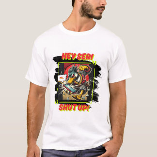 Duck versus Seri op de iPhone T-shirt